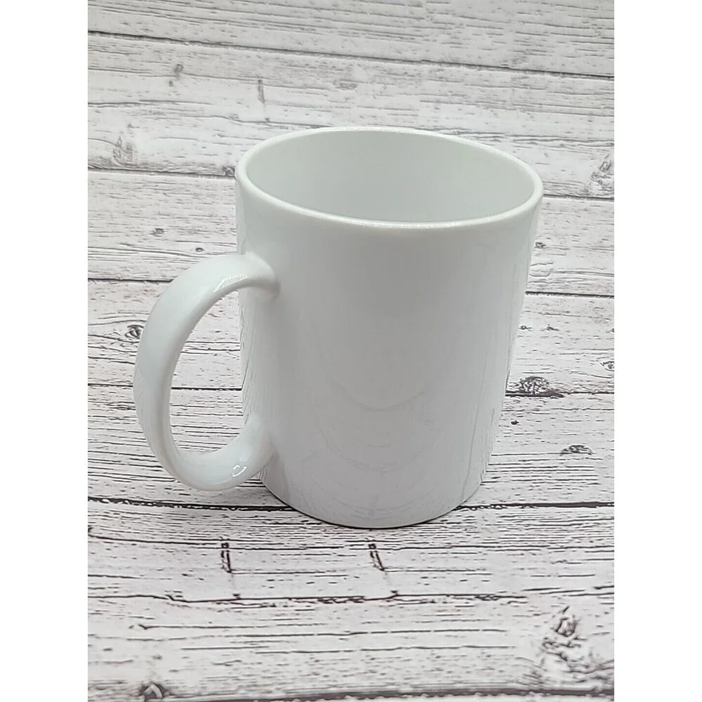 Iowa Pigs Coffee Mug Cup White Black Letters Pink Pigs